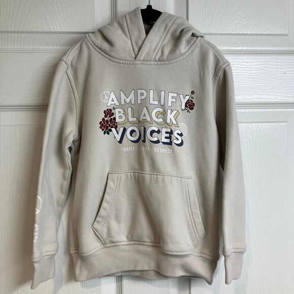 Abercrombie Kids AMPLIFY BLACK VOICES Hooded Sweatshirt Size 5/6 - Picture 1 of 6